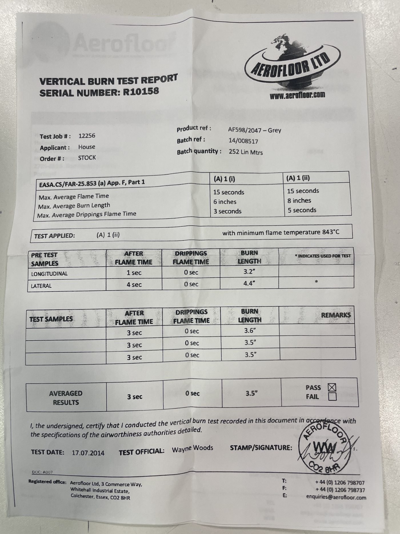 GREY PILOT SEAT MATERIAL