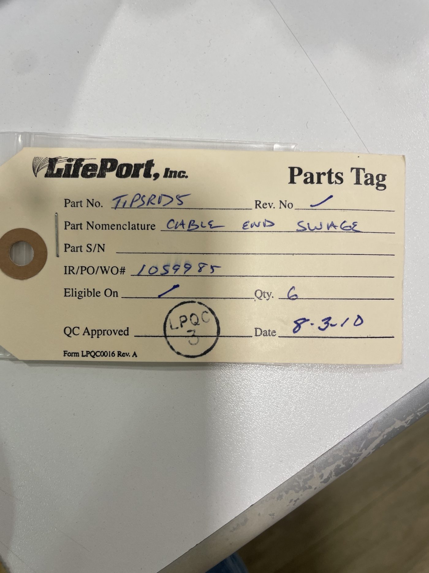 CABLE SWAGE TIPpt