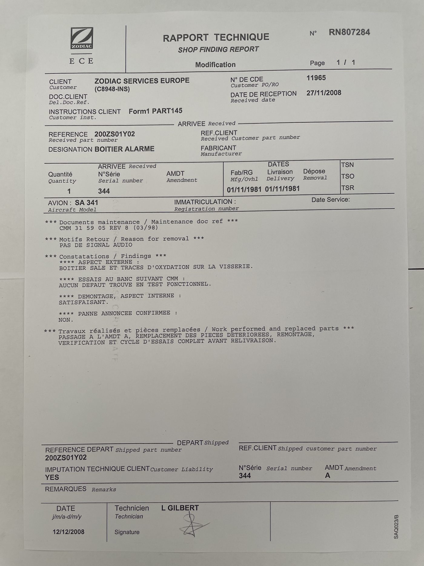 ALARME SONORE(EQ.704A36-811-003)pt